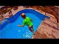 Platform Diving And Rock Wall Climbing At Jack Carter Pool