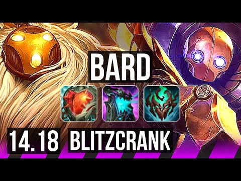 BARD & Ziggs vs BLITZCRANK & Ezreal (SUP) | 38k DMG, 900+ games, 4k comeback | EUW Master | 14.18