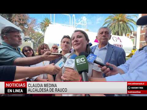 Gore Maule entrega camión limpia fosas la comuna de Rauco