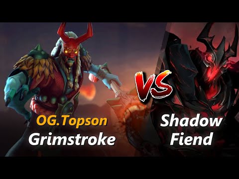 How to Grimstroke mid vs Shadow Fiend (feat. Topson) | First 10 minutes