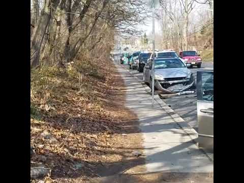 Three car pile up, hit and run