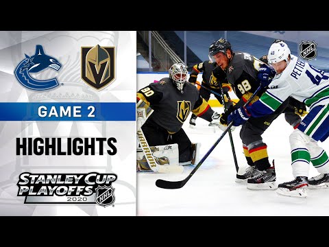 NHL Highlights | Second Round, Gm2: Canucks @ Golden Knights - Aug. 25, 2020
