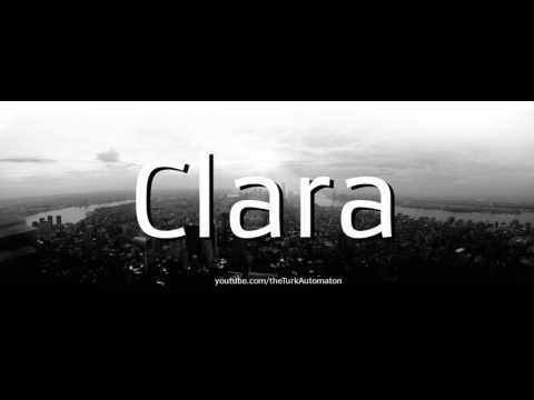 How to pronounce Clara in Spanish