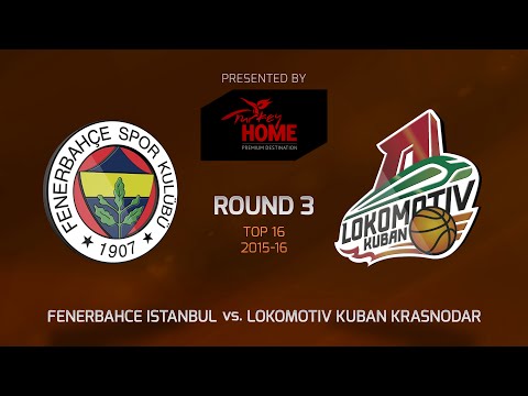 Highlights: Top 16, Round 3, Fenerbahce Istanbul 85-79 Lokomotiv Kuban Krasnodar