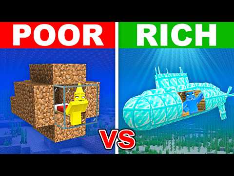 NOOB vs PRO: SUBMARINE House Build in Minecraft
