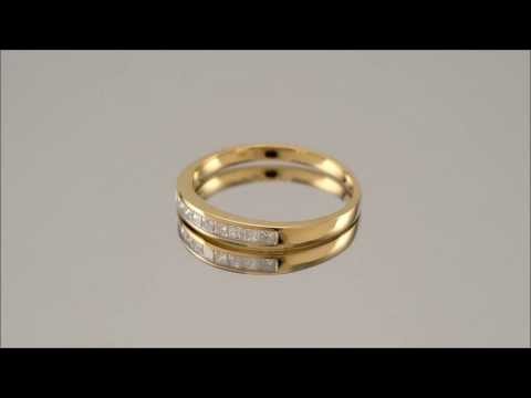 18ct Gold 1/3ct Diamond Half Eternity Ring - D4207