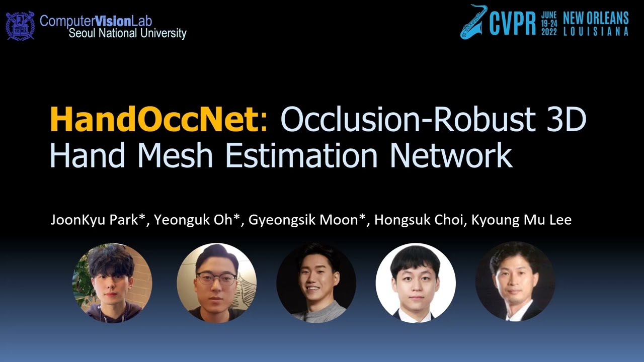 HandOccNet (CVPR2022)