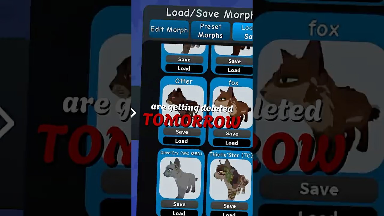 One Morph Will Be Deleted... | Warrior Cats; Ultimate Edition | IB: @Sage_WC