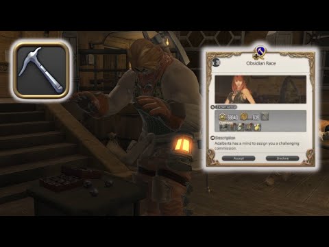 QQ - FFXIV - Miner Level 30 - Obsidian Race