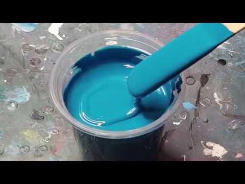 #706 How To Check Paint Consistency For This GIANT Sheleeart Bloom In Blues And Greens