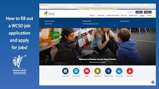Complete a WCSD Application