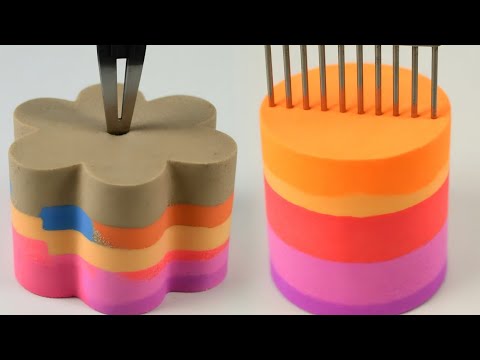 1 Hour of Kinetic Sand ASMR with No Music! ASMR Sounds of Sand Cutting! Silent Kinetic Sand ASMR.