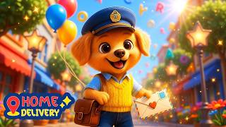 Heartwarming Puppy Mailman Short - Cute Golden Pup Delivers a Letter! | For Kids