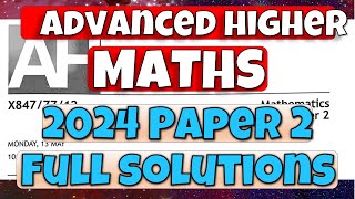 Advanced Higher 2024 Paper 2