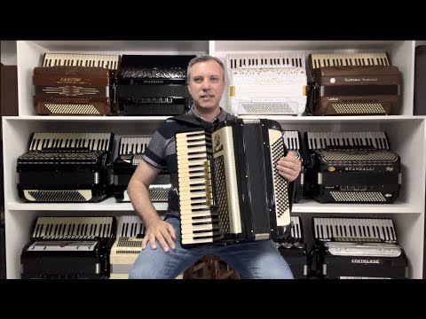 Acordeon Scandalli Serie Ouro - Terça Oitavada 45,5 cm - Jeferson Oliveira