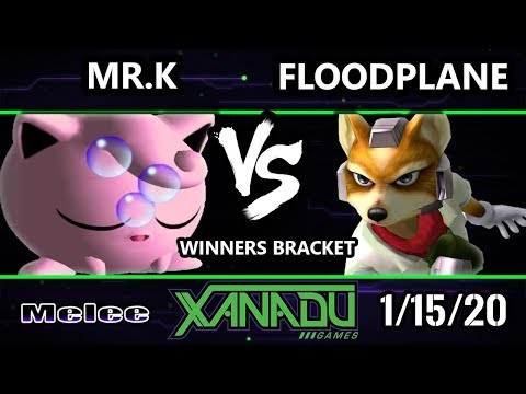 S@X 337 SSBM - Mr.K (Jigglypuff) Vs. Floodplane (Fox) Smash Melee Winners Round 2