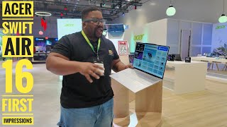 ACER's NEW Laptop Weighs LESS Than a MacBook Air! (Swift Air 16 First Look)