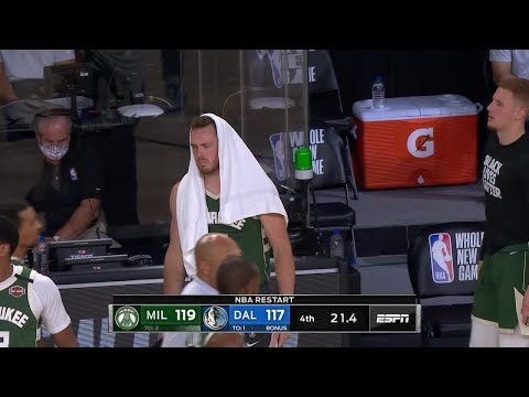 Pat Connaughton Full Play vs Dallas Mavericks | 08/08/20 | Smart Highlights