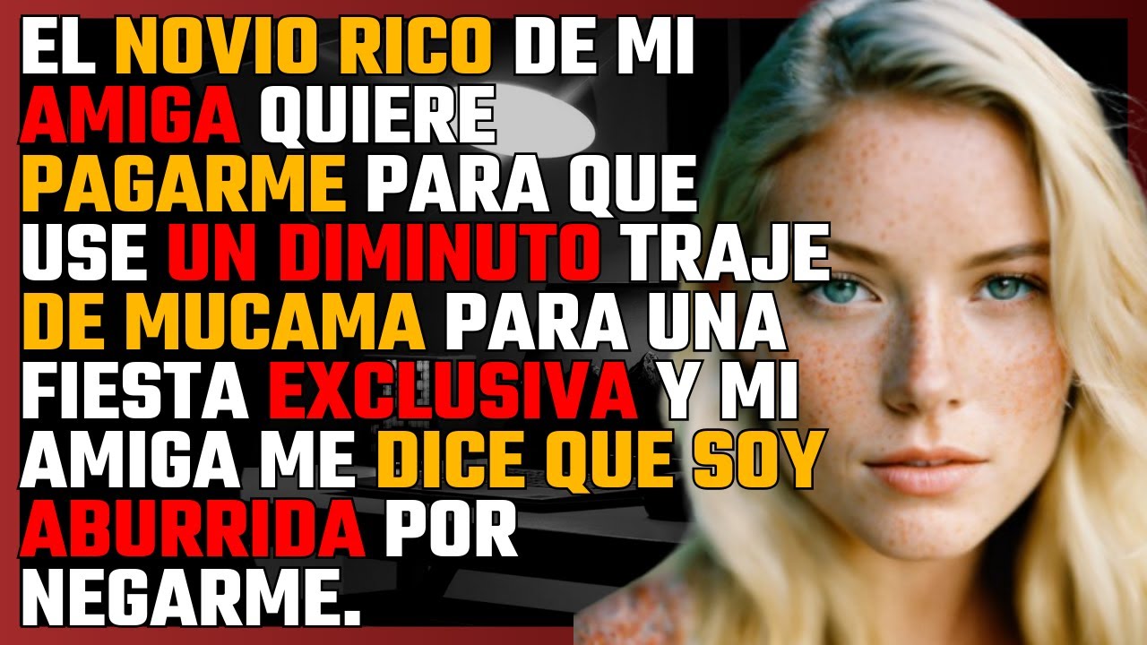El NOVIO RICO de mi AMIGA quiere PAGARME para que use un DIMINUTO TRAJE de MUCAMA