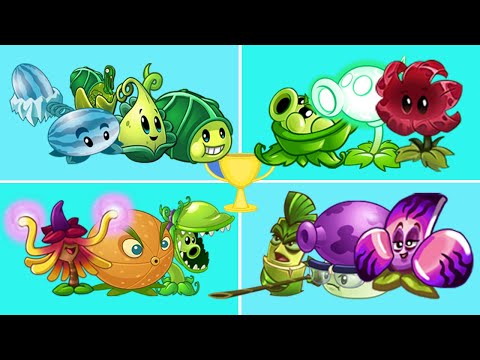 Team Winter Melon x Snap Pea x Meteor Flower x Bamboo Spartan - Which Team Plant Strongest?