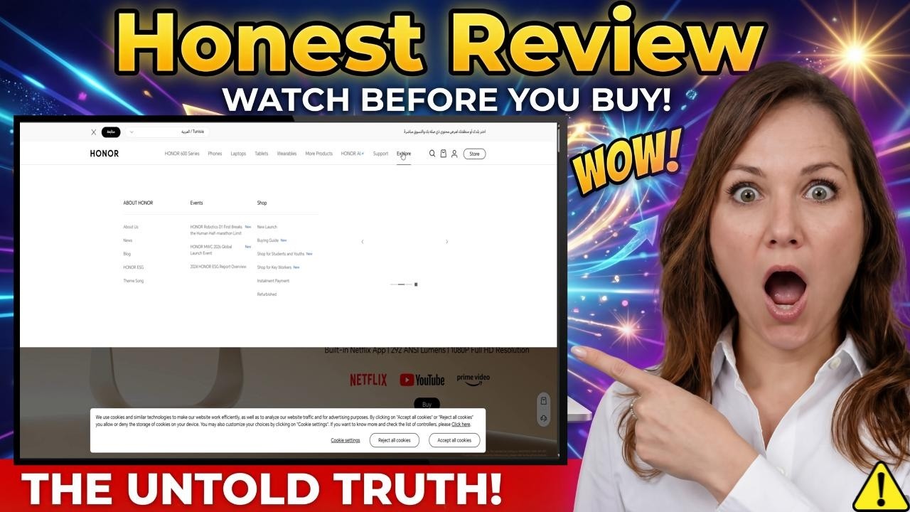 HONOR Choice AI Projector Air Review 2026: Interactive Features & Design Overview