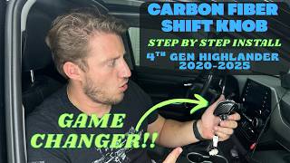 GAME CHANGER! Carbon Fiber Shift Knob Upgrade for 4th Gen Highlander (2020-2025) Cartrimhome
