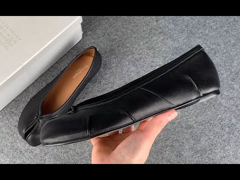 Maison Margiela Calfskin Tabi Ballet Flats Black