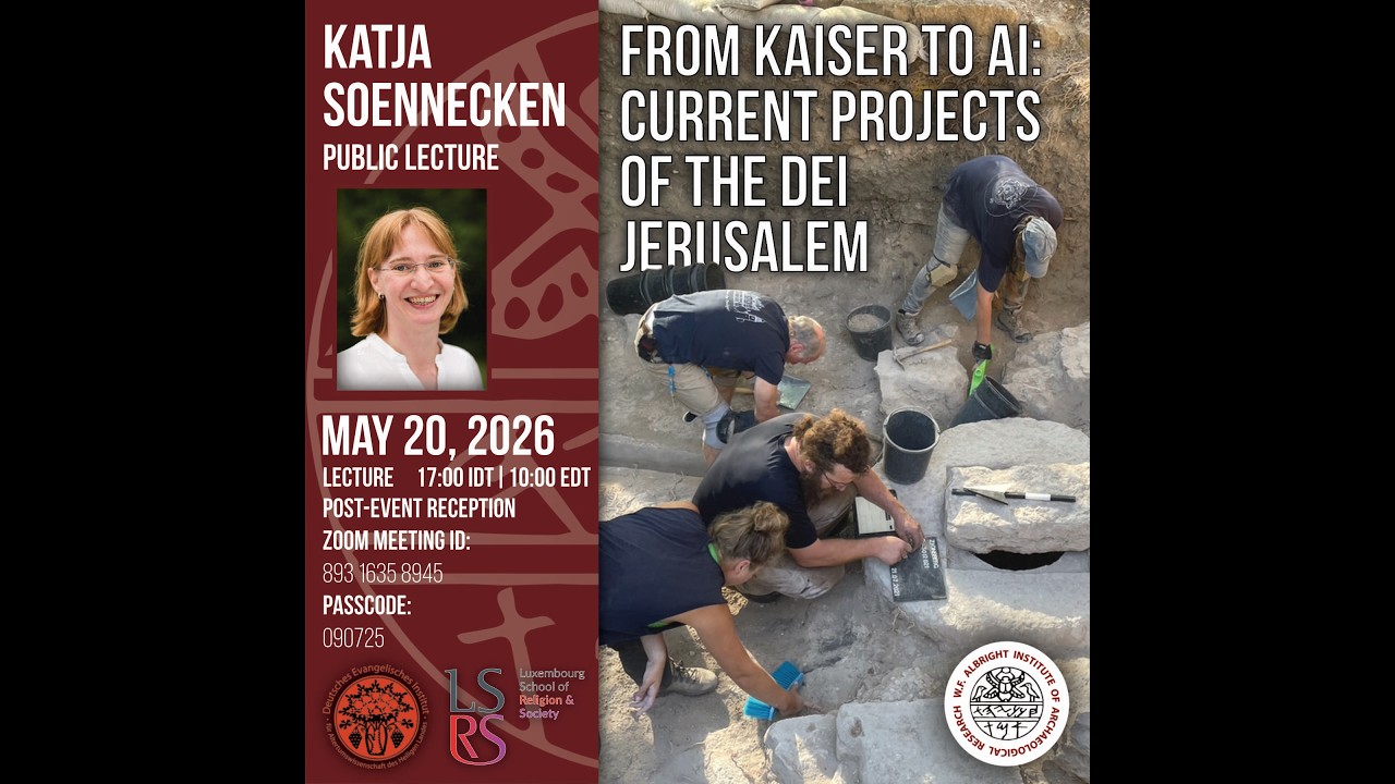 Katja Soennecken - From Kaiser to AI – current projects of the DEI Jerusalem
