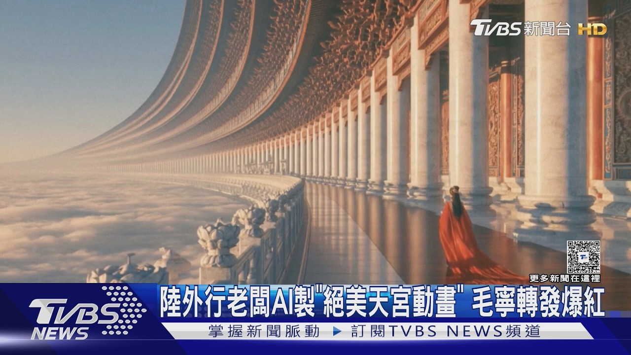 雲海天門美哭了!素人AI動畫爆紅 陸外交部轉發點閱衝破500萬