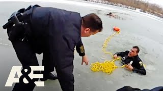 Officers Fall Through Ice While Rescuing Teen Trapped in Freezing Water | Live PD Presents: PD Cam