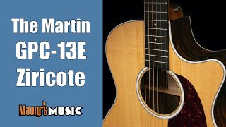 Video thumbnail for Maury Demos the Martin GPC-13E Ziricote by Maury's Music