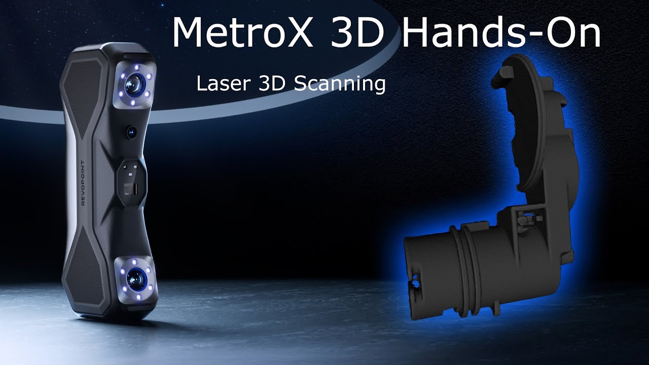 Laser Scanning Black Object with Revopoint MetroX 3D Scanner