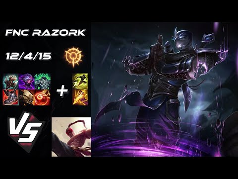 Fnatic Razork JUNGLE Shen vs Lee Sin - EU Challenger Patch 25.S2.5