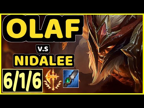 MINERVA (OLAF) vs NIDALEE - 6/1/6 KDA JUNGLE GAMEPLAY - BR Ranked GRANDMASTER