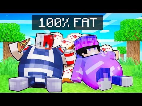 We Got 100% FAT In Minecraft 😱😂