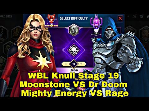 WBL Knull Stage 19 Comparison | Doom Or Moonstone Who is Better Villain? - Marvel Future Fight