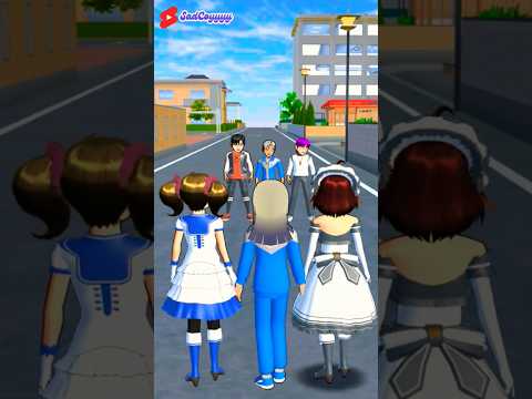 Tim Yuta Vs Tim Mio😁pilih yang mana nih bestieku 😁#sakuraschoolsimulator #yutadanmio #shorts