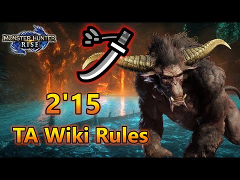 Rajang Speedrun Longsword TA Wiki Rules Monster Hunter Rise (PC)