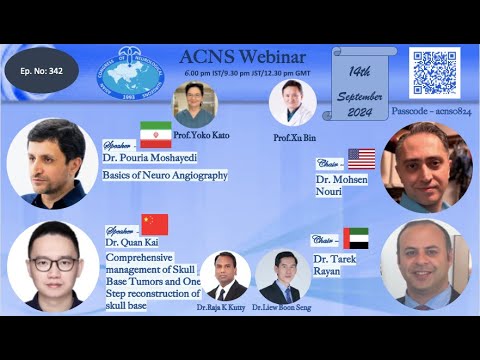 ACNS Webinar - Sept 14 - Basics of Neuroangiography & Skull Base Tumor Resection and Reconstruction