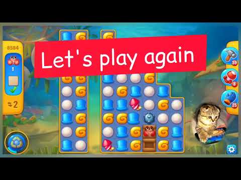 Fishdom 2022, no Boosters, 8584  level  -  прохождение без бустеров,  8584  уровень.