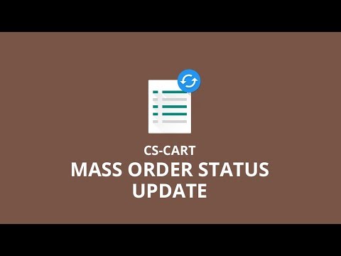 Cs-Cart Mass Order Status Update