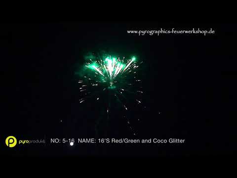 Pyroprodukt – Red/ Green and Coco Glitter 5-16