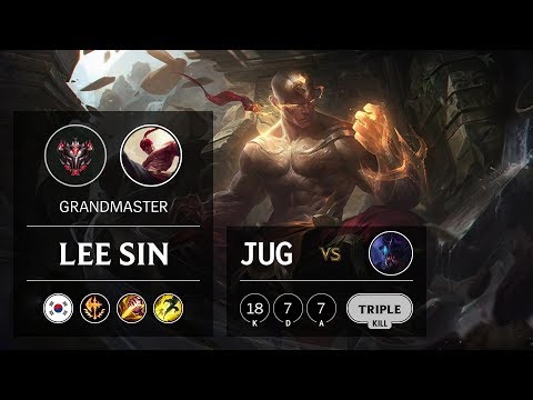 Lee Sin Jungle vs Rek'Sai - KR Grandmaster Patch 9.8