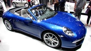 2013 Porsche 911 Carrera 4 Cabriolet - Exterior and Interior Walkaround - 2012 Paris Auto Show