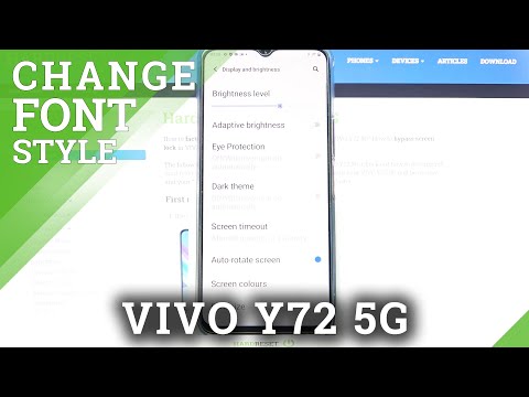 How to Change Font Style in VIVO Y72 5G – Find Font Styles Option
