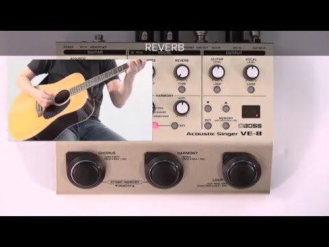 Boss VE-8 Acoustic Singer Effects Processor Pedal | Sweetwater