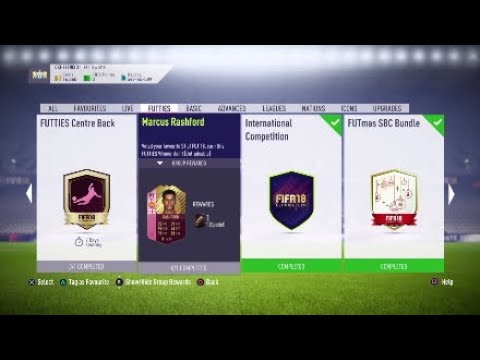 FIFA 18 Futties Marcus Rashford sbc done (Ok price) Must do!