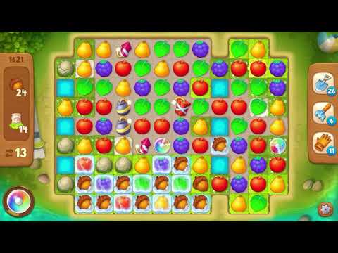 Gardenscapes Level 1621 With No Boosters - Hard Level - Bonus Scene With Austin
