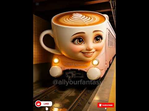 ballerina cappuccino train in Japan was arrived.. would you ride this? #cutetrain #train