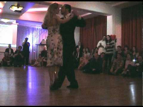  Mariano Diaz Campos  and  Cosima Diaz Campos  are  dancing  to  the  tango  "  Fueron Tres Años  "